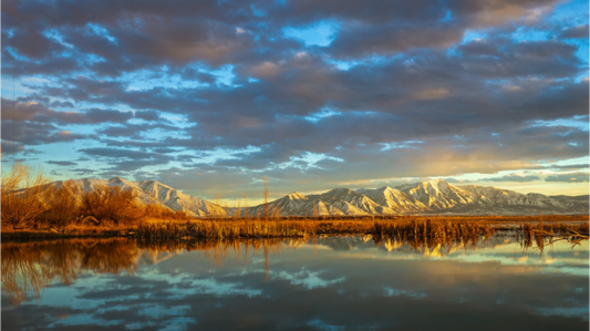 Reflections of Utah Lake